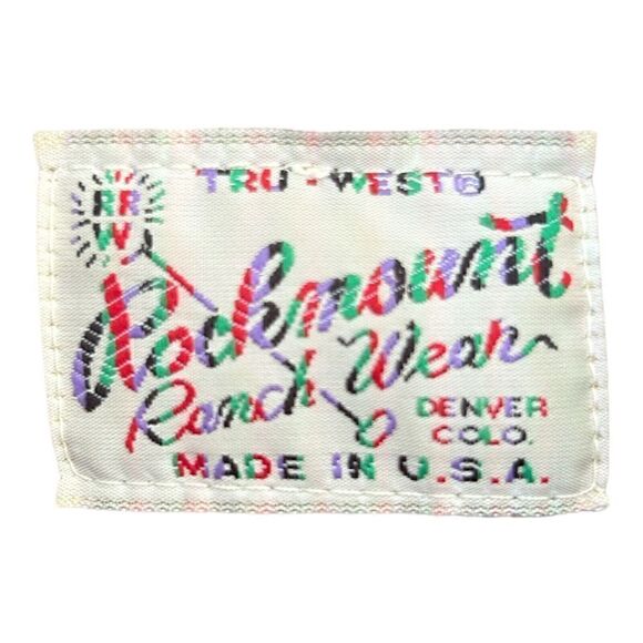 Tru-West Rockmount Ranchwear Vintage Western Shirt Tapered Diamond Snap Size L - Picture 3 of 4